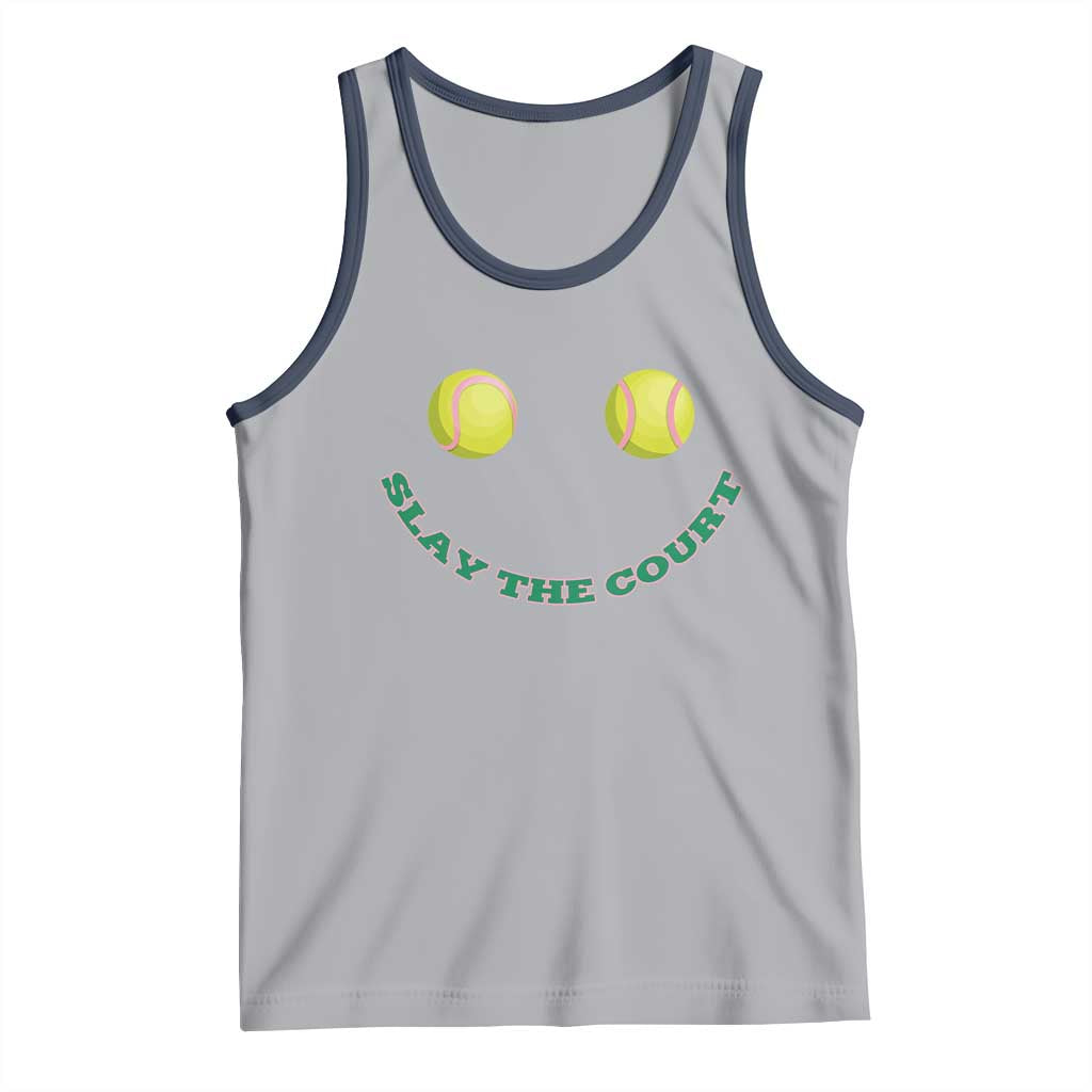 Slay The Court Tennis Girl Tank Top Funny Tennis Player Gift - Wonder Print Shop