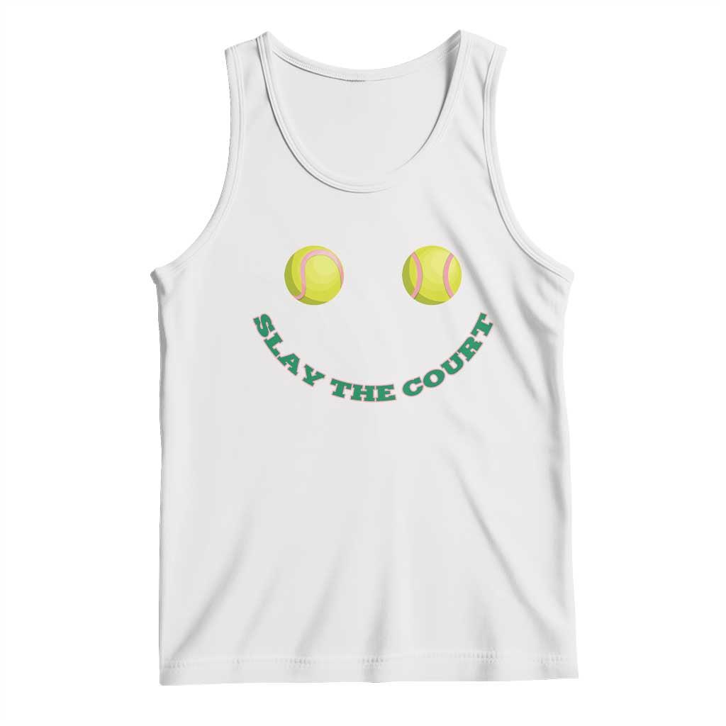 Slay The Court Tennis Girl Tank Top Funny Tennis Player Gift - Wonder Print Shop