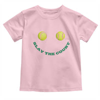 Slay The Court Tennis Girl Toddler T Shirt Funny Tennis Player Gift - Wonder Print Shop