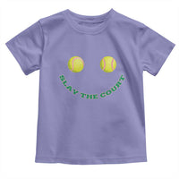 Slay The Court Tennis Girl Toddler T Shirt Funny Tennis Player Gift - Wonder Print Shop