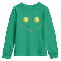 Slay The Court Tennis Girl Youth Sweatshirt Funny Tennis Player Gift - Wonder Print Shop