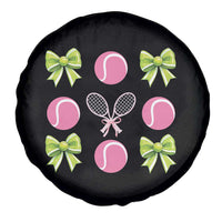 Pink Bow Coquette Tennis Lover Spare Tire Cover Funny Tennis Girl Gift - Wonder Print Shop