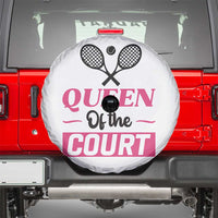 Queen Of The Court Spare Tire Cover Funny Tennis Girl Gift - Wonder Print Shop