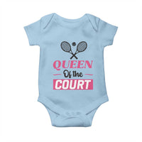 Queen Of The Court Baby Onesie Funny Tennis Girl Gift - Wonder Print Shop