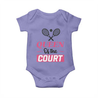 Queen Of The Court Baby Onesie Funny Tennis Girl Gift - Wonder Print Shop