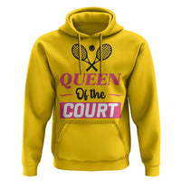 Queen Of The Court Hoodie Funny Tennis Girl Gift - Wonder Print Shop