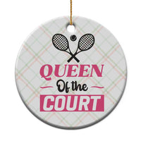 Queen Of The Court Ceramic Ornament Funny Tennis Girl Gift - Wonder Print Shop