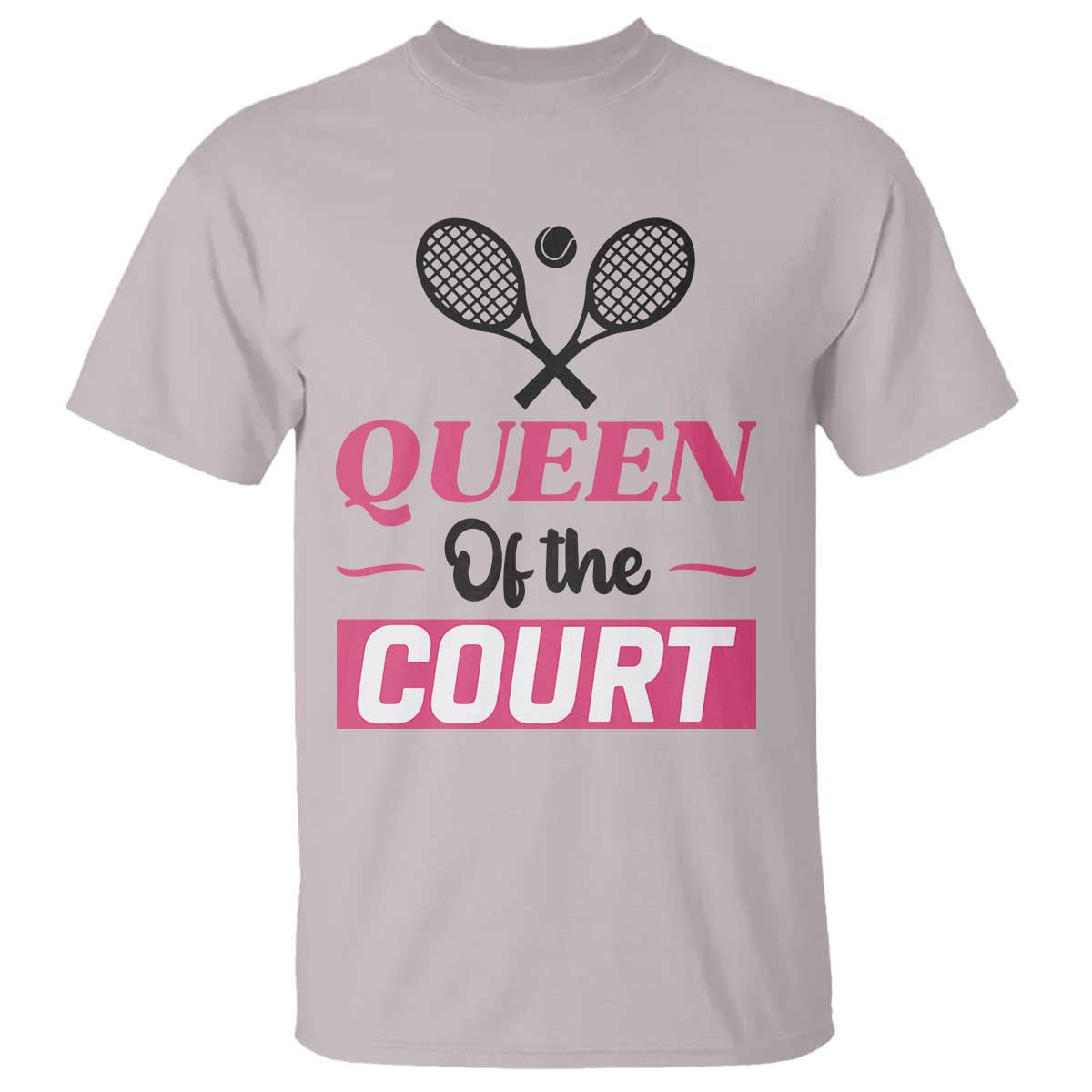 Queen Of The Court T Shirt Funny Tennis Girl Gift - Wonder Print Shop