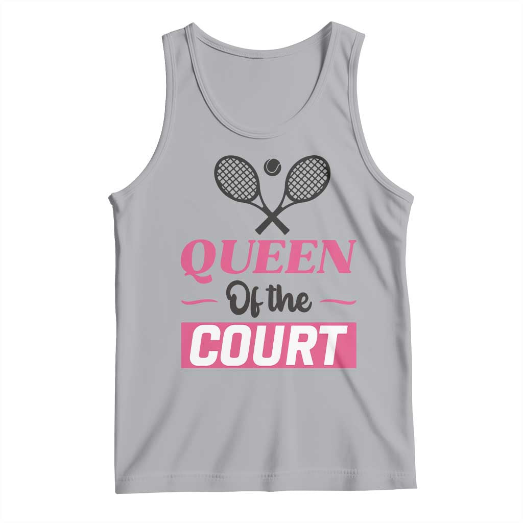 Queen Of The Court Tank Top Funny Tennis Girl Gift - Wonder Print Shop