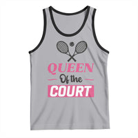 Queen Of The Court Tank Top Funny Tennis Girl Gift - Wonder Print Shop