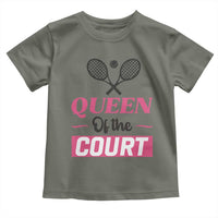 Queen Of The Court Toddler T Shirt Funny Tennis Girl Gift - Wonder Print Shop