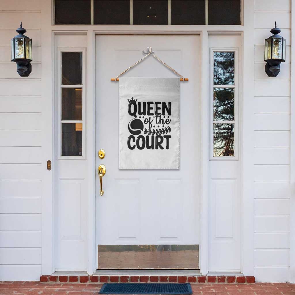 Funny Tennis Lover Gift Garden Flag Queen Of The Court - Wonder Print Shop