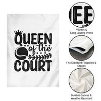 Funny Tennis Lover Gift Garden Flag Queen Of The Court - Wonder Print Shop