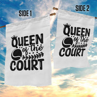 Funny Tennis Lover Gift Garden Flag Queen Of The Court - Wonder Print Shop