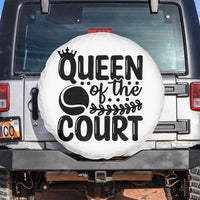 Funny Tennis Lover Gift Spare Tire Cover Queen Of The Court - Wonder Print Shop