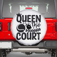 Funny Tennis Lover Gift Spare Tire Cover Queen Of The Court - Wonder Print Shop