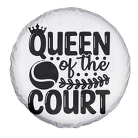 Funny Tennis Lover Gift Spare Tire Cover Queen Of The Court - Wonder Print Shop