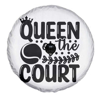 Funny Tennis Lover Gift Spare Tire Cover Queen Of The Court - Wonder Print Shop