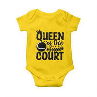 Funny Tennis Lover Gift Baby Onesie Queen Of The Court - Wonder Print Shop