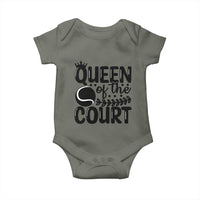 Funny Tennis Lover Gift Baby Onesie Queen Of The Court - Wonder Print Shop