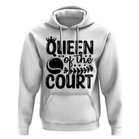 Funny Tennis Lover Gift Hoodie Queen Of The Court - Wonder Print Shop