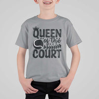 Funny Tennis Lover Gift T Shirt For Kid Queen Of The Court - Wonder Print Shop