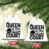 Funny Tennis Lover Gift Ceramic Ornament Queen Of The Court - Wonder Print Shop
