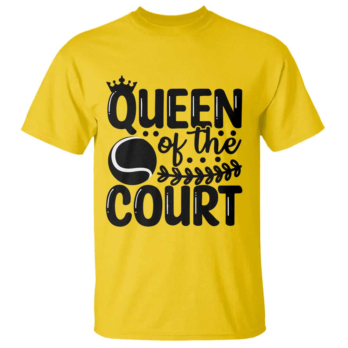 Funny Tennis Lover Gift T Shirt Queen Of The Court - Wonder Print Shop