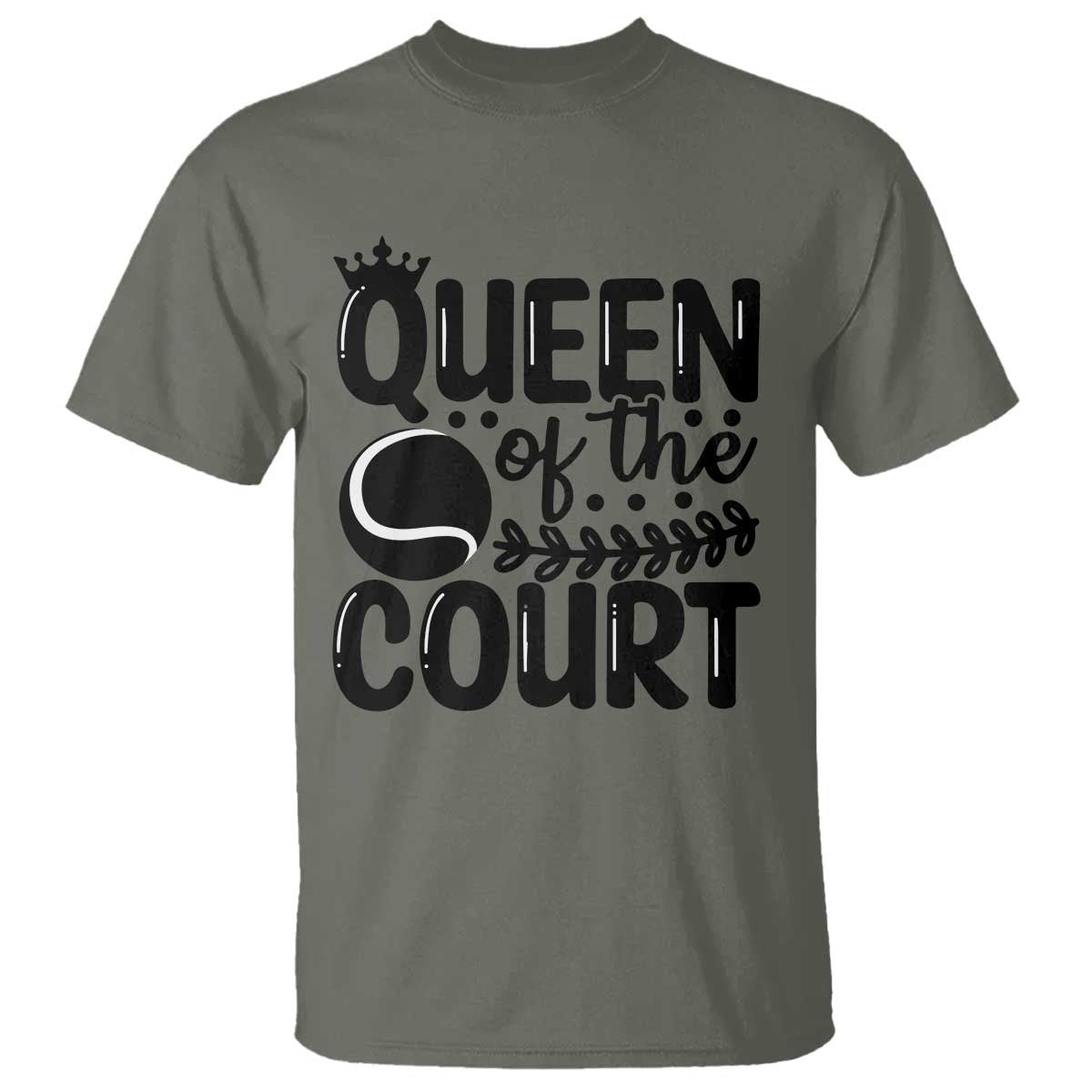 Funny Tennis Lover Gift T Shirt Queen Of The Court - Wonder Print Shop