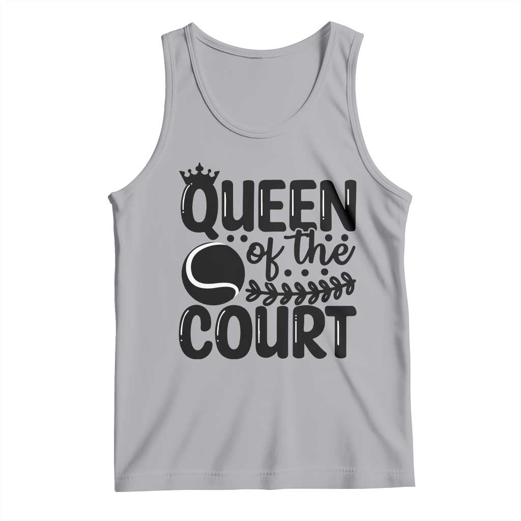 Funny Tennis Lover Gift Tank Top Queen Of The Court - Wonder Print Shop