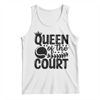 Funny Tennis Lover Gift Tank Top Queen Of The Court - Wonder Print Shop
