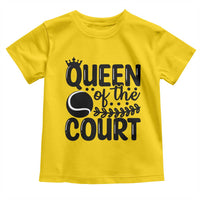 Funny Tennis Lover Gift Toddler T Shirt Queen Of The Court - Wonder Print Shop