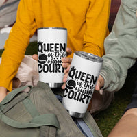 Funny Tennis Lover Gift Tumbler Cup Queen Of The Court - Wonder Print Shop