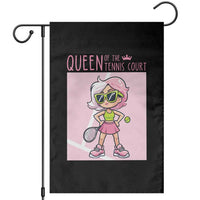 Queen Of The Court Garden Flag Funny Tennis Player Gift For Women - Wonder Print Shop