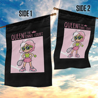 Queen Of The Court Garden Flag Funny Tennis Player Gift For Women - Wonder Print Shop