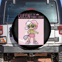 Queen Of The Court Spare Tire Cover Funny Tennis Player Gift For Women - Wonder Print Shop