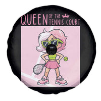 Queen Of The Court Spare Tire Cover Funny Tennis Player Gift For Women - Wonder Print Shop