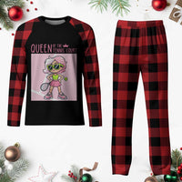 Queen Of The Court Plaid Pajama Set Funny Tennis Player Gift For Women - Wonder Print Shop