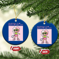 Queen Of The Court Ceramic Ornament Funny Tennis Player Gift For Women - Wonder Print Shop