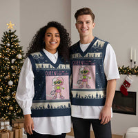 Queen Of The Court V-Neck Knit Sweater Vest Funny Tennis Player Gift For Women - Wonder Print Shop