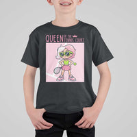 Queen Of The Court T Shirt For Kid Funny Tennis Player Gift For Women - Wonder Print Shop