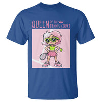 Queen Of The Court T Shirt Funny Tennis Player Gift For Women - Wonder Print Shop
