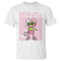 Queen Of The Court T Shirt Funny Tennis Player Gift For Women - Wonder Print Shop
