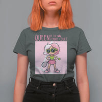 Queen Of The Court T Shirt For Women Funny Tennis Player Gift For Women - Wonder Print Shop