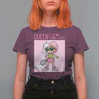 Queen Of The Court T Shirt For Women Funny Tennis Player Gift For Women - Wonder Print Shop