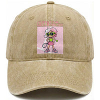 Queen Of The Court Washed Cotton Baseball Cap Funny Tennis Player Gift For Women