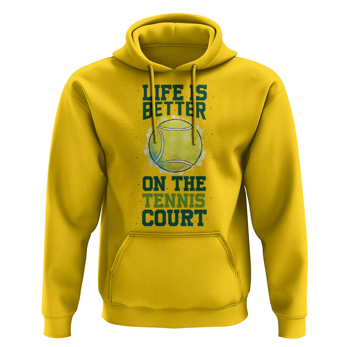Life Is Better On The Court Hoodie Tennis Lover Gift - Wonder Print Shop