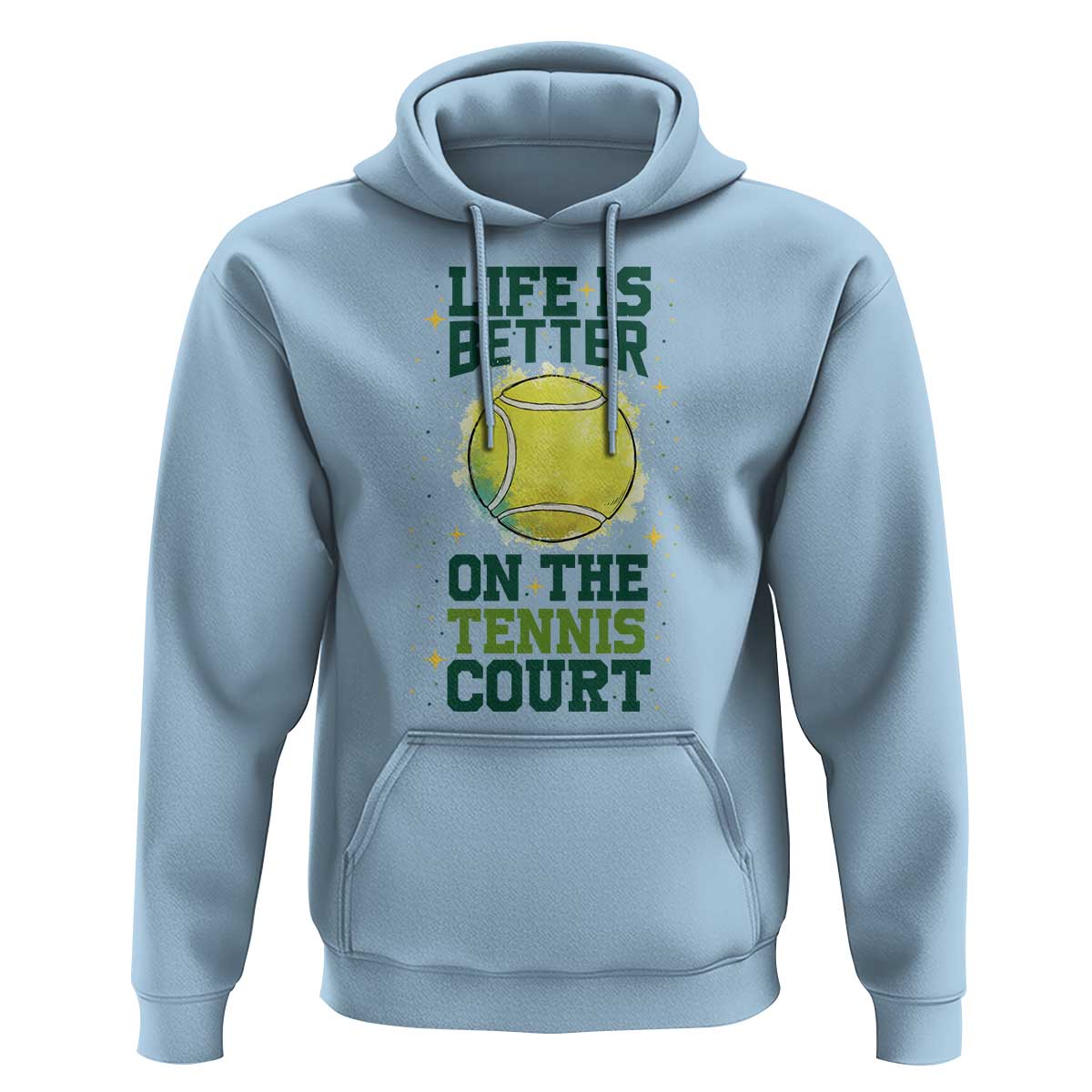 Life Is Better On The Court Hoodie Tennis Lover Gift - Wonder Print Shop