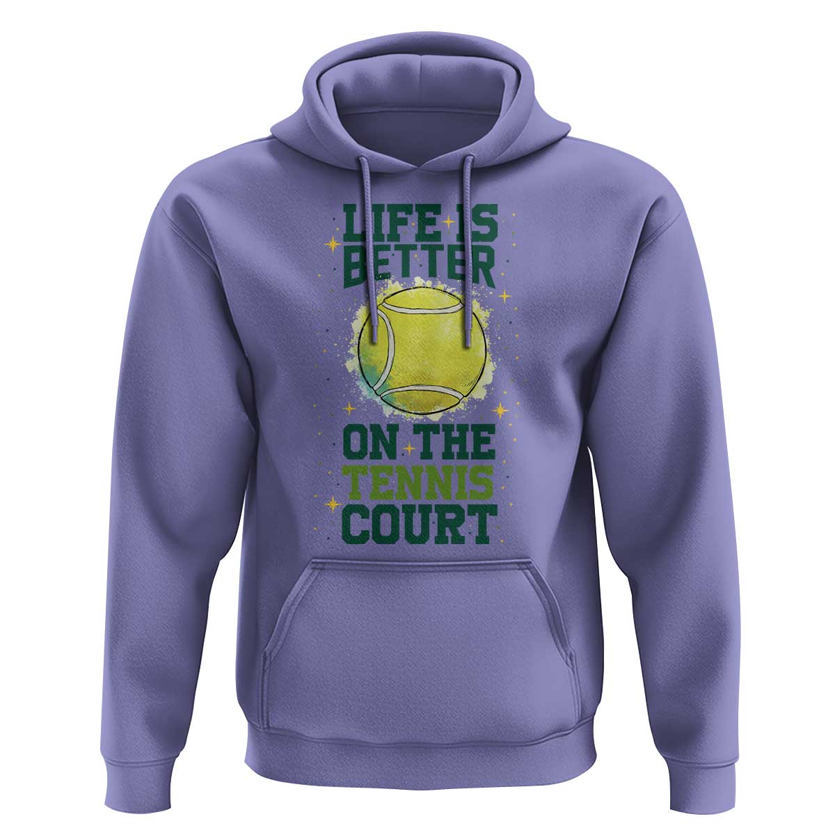 Life Is Better On The Court Hoodie Tennis Lover Gift - Wonder Print Shop