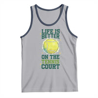 Life Is Better On The Court Tank Top Tennis Lover Gift - Wonder Print Shop